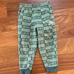 Nike Kids Olive Green Just Do It Joggers